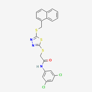 N-(3,5-dichlorophenyl)-2-({5-[(naphthalen-1-ylmethyl)sulfanyl]-1,3,4-thiadiazol-2-yl}sulfanyl)acetamide