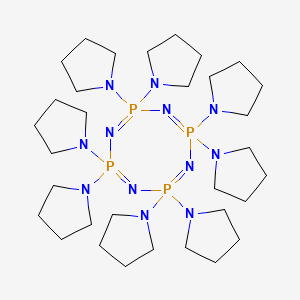 B1203619 2,2,4,4,6,6,8,8-Octapyrrolidin-1-yl-1,3,5,7-tetraza-2lambda5,4lambda5,6lambda5,8lambda5-tetraphosphacycloocta-1,3,5,7-tetraene CAS No. 68294-34-8