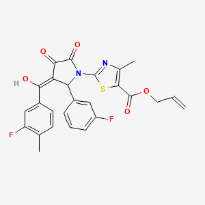 Allyl 2-[3-(3-fluoro-4-methylbenzoyl)-2-(3-fluorophenyl)-4-hydroxy-5-oxo-2,5-dihydro-1H-pyrrol-1-YL]-4-methyl-1,3-thiazole-5-carboxylate