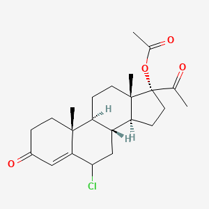 B1203628 6-Chloro-17-acetoxyprogesterone CAS No. 33125-90-5