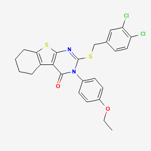 2-[(3,4-dichlorobenzyl)sulfanyl]-3-(4-ethoxyphenyl)-5,6,7,8-tetrahydro[1]benzothieno[2,3-d]pyrimidin-4(3H)-one