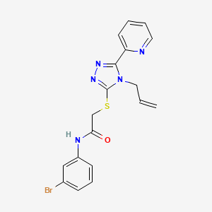 N-(3-bromophenyl)-2-{[4-(prop-2-en-1-yl)-5-(pyridin-2-yl)-4H-1,2,4-triazol-3-yl]sulfanyl}acetamide