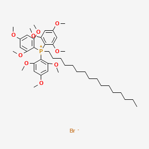 B1203634 Hexadecyltris(2,4,6-trimethoxyphenyl)phosphonium bromide CAS No. 78150-05-7