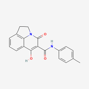 4-hydroxy-N-(4-methylphenyl)-6-oxo-1,2-dihydro-6H-pyrrolo[3,2,1-ij]quinoline-5-carboxamide