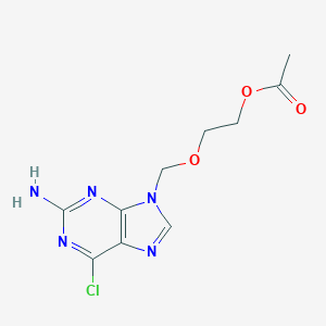molecular formula C10H12ClN5O3 B120364 9-((2-乙酰氧基乙氧基)甲基)-2-氨基-6-氯嘌呤 CAS No. 81777-48-2