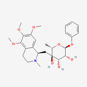 (2S,3R,4S,5R,6S)-2-methyl-6-phenoxy-3-[[(1R)-5,6,7-trimethoxy-2-methyl-3,4-dihydro-1H-isoquinolin-1-yl]methyl]oxane-3,4,5-triol