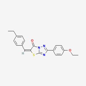 (5E)-2-(4-ethoxyphenyl)-5-(4-ethylbenzylidene)[1,3]thiazolo[3,2-b][1,2,4]triazol-6(5H)-one