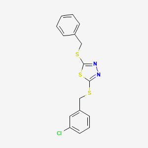 2-(Benzylthio)-5-((3-chlorobenzyl)thio)-1,3,4-thiadiazole