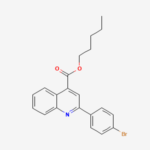 Pentyl 2-(4-bromophenyl)quinoline-4-carboxylate