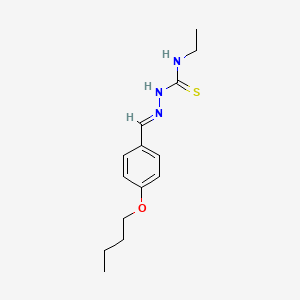 molecular formula C14H21N3OS B12036774 4-Butoxybenzaldehyde N-ethylthiosemicarbazone CAS No. 473278-37-4