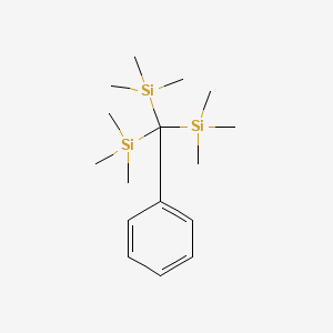 molecular formula C17H34Si3 B12036802 alpha,alpha,alpha-Tris(trimethylsilyl)ethylbenzene CAS No. 35449-08-2