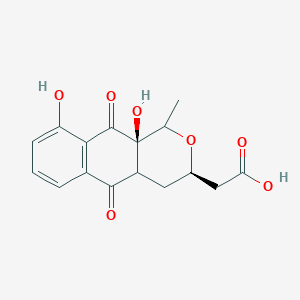molecular formula C16H16O7 B1203681 拿诺霉素 B CAS No. 52934-85-7