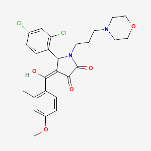 5-(2,4-Dichlorophenyl)-3-hydroxy-4-(4-methoxy-2-methylbenzoyl)-1-[3-(4-morpholinyl)propyl]-1,5-dihydro-2H-pyrrol-2-one