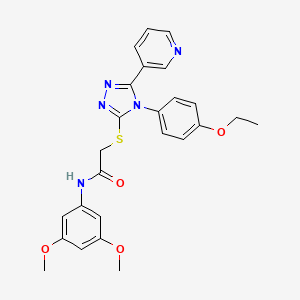 N-(3,5-dimethoxyphenyl)-2-{[4-(4-ethoxyphenyl)-5-(pyridin-3-yl)-4H-1,2,4-triazol-3-yl]sulfanyl}acetamide