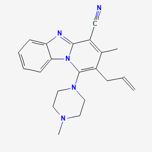 3-Methyl-1-(4-methylpiperazin-1-yl)-2-(prop-2-en-1-yl)pyrido[1,2-a]benzimidazole-4-carbonitrile