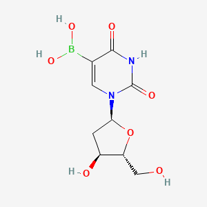 molecular formula C9H13BN2O7 B1203698 Dhbdu CAS No. 70577-63-8