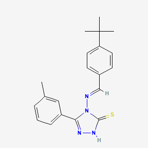 4-((4-(tert-Butyl)benzylidene)amino)-5-(m-tolyl)-4H-1,2,4-triazole-3-thiol