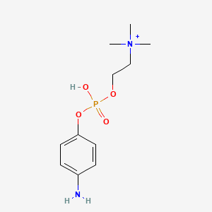 O-[(4-Aminophenoxy)oxylatophosphinoyl]choline