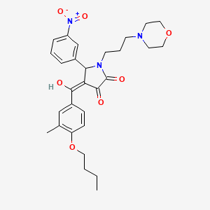 4-(4-Butoxy-3-methylbenzoyl)-3-hydroxy-1-[3-(4-morpholinyl)propyl]-5-(3-nitrophenyl)-1,5-dihydro-2H-pyrrol-2-one