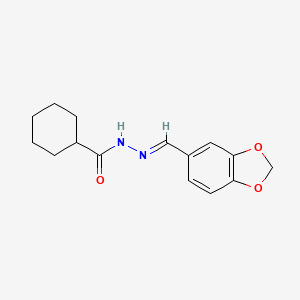 N'-(1,3-Benzodioxol-5-ylmethylene)cyclohexanecarbohydrazide