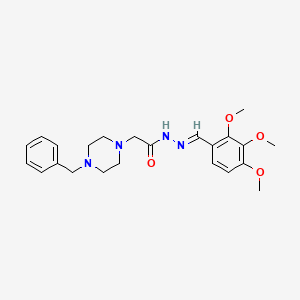 2-(4-Benzyl-1-piperazinyl)-N'-(2,3,4-trimethoxybenzylidene)acetohydrazide