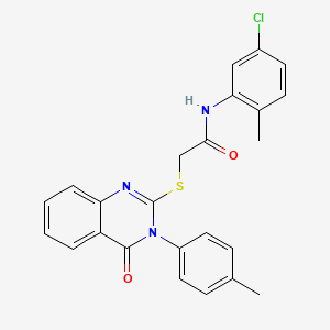 N-(5-chloro-2-methylphenyl)-2-{[3-(4-methylphenyl)-4-oxo-3,4-dihydroquinazolin-2-yl]sulfanyl}acetamide