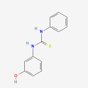 molecular formula C13H12N2OS B1203729 N-苯基-N'-3-羟基苯硫脲 CAS No. 17073-35-7