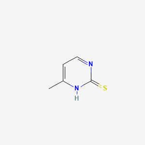 molecular formula C5H6N2S B1203730 2-巯基-4-甲基嘧啶 CAS No. 35071-17-1
