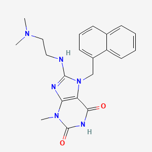 8-((2-(Dimethylamino)ethyl)amino)-3-methyl-7-(naphthalen-1-ylmethyl)-1H-purine-2,6(3H,7H)-dione