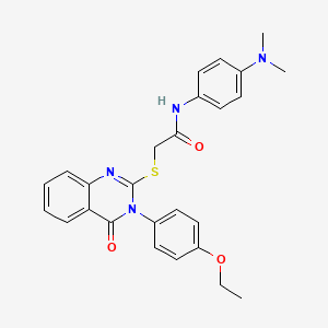 N-[4-(dimethylamino)phenyl]-2-{[3-(4-ethoxyphenyl)-4-oxo-3,4-dihydroquinazolin-2-yl]sulfanyl}acetamide