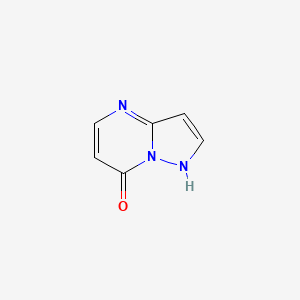 molecular formula C6H5N3O B1203732 吡唑并[1,5-a]嘧啶-7(4H)-酮 CAS No. 57489-79-9