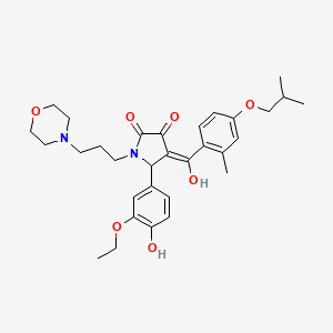 5-(3-Ethoxy-4-hydroxyphenyl)-3-hydroxy-4-(4-isobutoxy-2-methylbenzoyl)-1-[3-(4-morpholinyl)propyl]-1,5-dihydro-2H-pyrrol-2-one