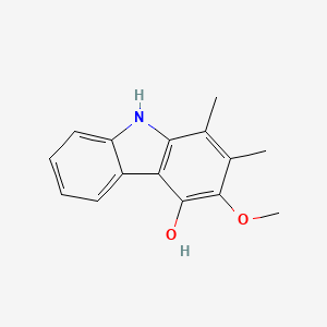 molecular formula C15H15NO2 B1203746 Carbazomycine B CAS No. 75139-38-7