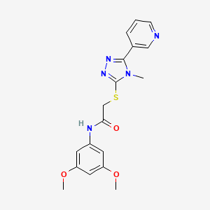 N-(3,5-dimethoxyphenyl)-2-{[4-methyl-5-(pyridin-3-yl)-4H-1,2,4-triazol-3-yl]sulfanyl}acetamide