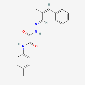 N-(4-Methylphenyl)-2-(2-(2-ME-3-phenyl-2-propenylidene)hydrazino)-2-oxoacetamide