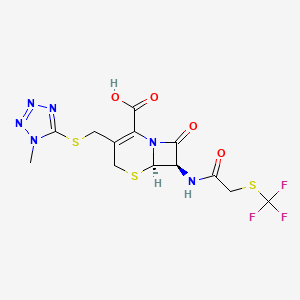 molecular formula C13H13F3N6O4S3 B1203779 头孢扎氟 CAS No. 58665-96-6