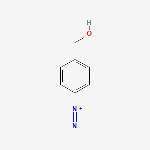 B1203784 4-(Hydroxymethyl)benzenediazonium CAS No. 78246-53-4