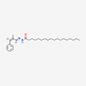 N-[(E)-[(Z)-2-methyl-3-phenylprop-2-enylidene]amino]octadecanamide