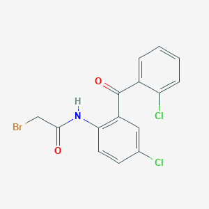 molecular formula C15H10BrCl2NO2 B120379 2-溴-N-(4-氯-2-(2-氯苯甲酰)苯基)乙酰胺 CAS No. 5504-92-7