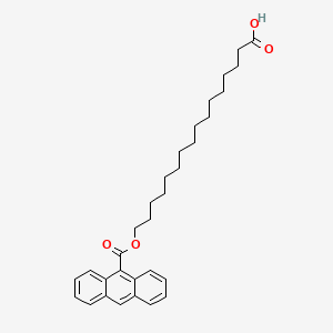 molecular formula C31H40O4 B1203791 16-(9-蒽酰氧基)棕榈酸 CAS No. 64821-29-0