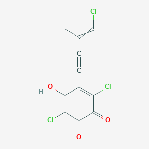 molecular formula C11H5Cl3O3 B1203792 Mycenon 