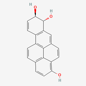 molecular formula C20H14O3 B1203799 3-Hydroxy-7,8-dihydro-7,8-dihydroxybenzo(a)pyrene CAS No. 99346-47-1