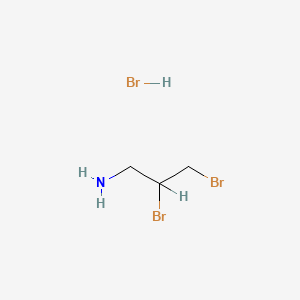 molecular formula C3H8Br3N B1203817 2,3-二溴丙基胺盐酸盐 CAS No. 6963-32-2