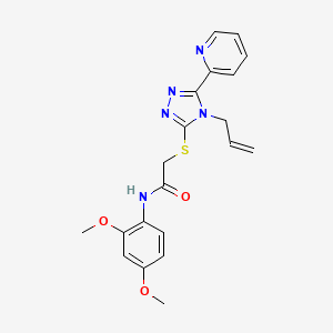 N-(2,4-dimethoxyphenyl)-2-{[4-(prop-2-en-1-yl)-5-(pyridin-2-yl)-4H-1,2,4-triazol-3-yl]sulfanyl}acetamide