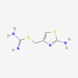 B1203838 (2-Amino-1,3-thiazol-4-yl)methyl carbamimidothioate CAS No. 20166-91-0