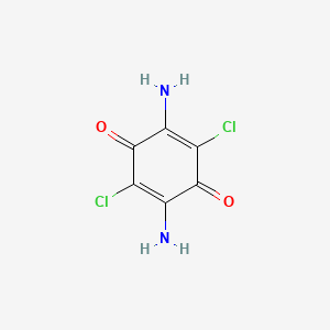 molecular formula C6H4Cl2N2O2 B1203840 对苯二醌，2,5-二氨基-3,6-二氯- CAS No. 3908-48-3