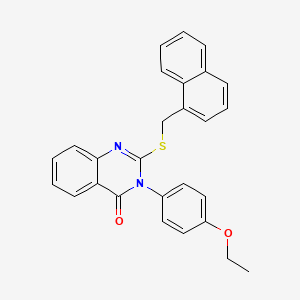 3-(4-Ethoxyphenyl)-2-((1-naphthylmethyl)thio)-4(3H)-quinazolinone