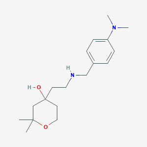 molecular formula C18H30N2O2 B1203850 4-[2-[[4-(二甲氨基)苯基]甲基氨基]乙基]-2,2-二甲基-4-氧醇 
