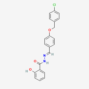 N'-(4-((4-Chlorobenzyl)oxy)benzylidene)-2-hydroxybenzohydrazide