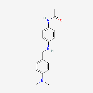 molecular formula C17H21N3O B12038611 N-(4-{[4-(dimethylamino)benzyl]amino}phenyl)acetamide 